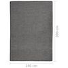vidaXL Tapis &agrave; tissage plat d'ext&eacute;rieur 140x200 cm Gris