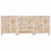 vidaXL Buffet 3 pcs Blanc 60 x 33 x 75 cm bois de manguier massif