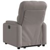 vidaXL Fauteuil inclinable &eacute;lectrique taupe tissu