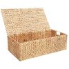 vidaXL Bo&icirc;te de rangement Naturel 75 x 42 x 23 cm Jacinthe d'eau