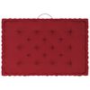vidaXL Coussins de plancher de palette lot de 7 Rouge bordeaux Coton