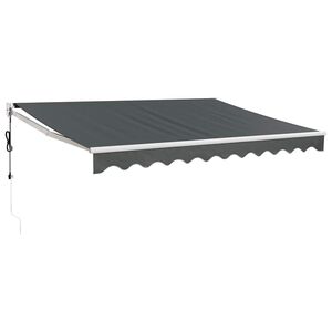 vidaXL Auvent r&eacute;tractable automatique anthracite 3x2,5 m