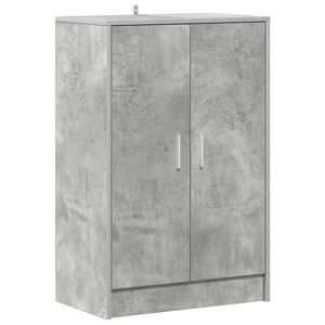 vidaXL Meubles &agrave; chaussures 60 x 35 x 92 cm Gris b&eacute;ton Chaussures