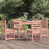 vidaXL Ensemble à manger de jardin 5 pcs bois massif Douglas