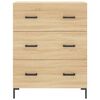 vidaXL Buffet haut Ch&ecirc;ne sonoma 69,5x34x180 cm Bois d'ing&eacute;nierie