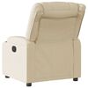 vidaXL Fauteuil inclinable Cr&egrave;me Tissu