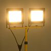 vidaXL Projecteur à LED avec trépied 2x100 W Blanc chaud