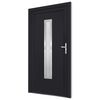 vidaXL Porte d'entrée anthracite 88x200 cm PVC