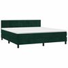 vidaXL Sommier &agrave; lattes de lit avec matelas LED Vert fonc&eacute; 160x200 cm