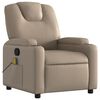 vidaXL Fauteuil de massage inclinable Cappuccino Similicuir