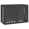 vidaXL Housse de climatiseur Noir 100 x 50 x 70 cm Acier