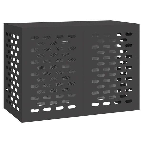 vidaXL Housse de climatiseur Noir 100 x 50 x 70 cm Acier