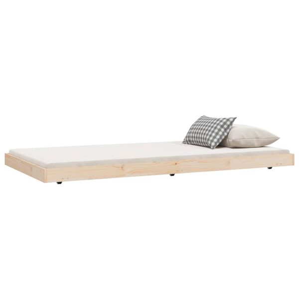 vidaXL Cadre de lit sans matelas 100x200 cm bois massif de pin
