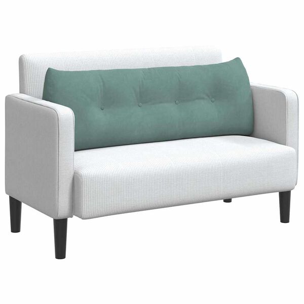 vidaXL Coussin de Dos Vert Mer 140 x 24 x 50 cm Velours