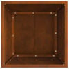 vidaXL Braise Marron 40 x 40 x 35 cm Acier