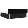 vidaXL Lit avec rangement et matelas avec matelas Noir 200 x 200 cm
