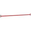 vidaXL Barre de retournement 125 cm Acier Rouge