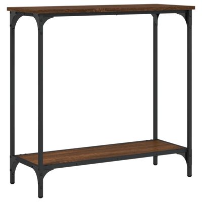 vidaXL Table console chêne marron 75x30,5x75 cm bois d'ingénierie