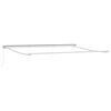 vidaXL Cadre de auvent manuel R&eacute;glable Blanc 4,5 &times; 3 m Acier