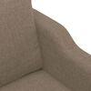 vidaXL Fauteuil Taupe 60 cm Tissu
