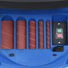 vidaXL Ponceuse à bande et à axe oscillant 450 W Bleu