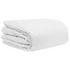 vidaXL Ensemble de Duvet avec oreiller 3 pcs Blanc Plume de canard