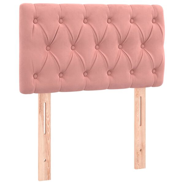 vidaXL T&ecirc;te de lit Rose 80x7x78/88 cm Velours