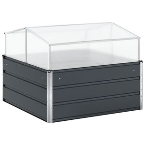 vidaXL Jardini&egrave;re Anthracite 100 x 100 x 77 cm Acier galvanis&eacute;