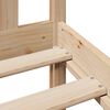 vidaXL Lit biblioth&egrave;que sans matelas 160x200 cm bois massif de pin