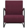 vidaXL Fauteuil Violet Tissu