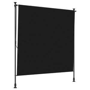 vidaXL Store Roulant Ext&eacute;rieur Noir 150 x 270 cm