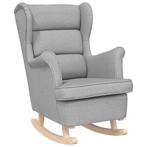 vidaXL Chaise &agrave; bascule gris nuage 74x90x102 cm tissu