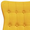 vidaXL Chaise de relaxation Jaune moutarde Tissu