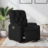 vidaXL Fauteuil inclinable &eacute;lectrique Noir Tissu
