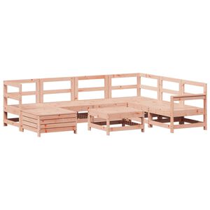 vidaXL Salon de jardin 8 pcs bois massif sapin de douglas