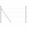 vidaXL Poteau de cl&ocirc;ture. Argent&eacute; 50 x 0,6 m (maillage 36 mm) Acier