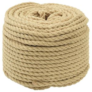 vidaXL Corde de bateau 250 m 0.8 Naturel PP