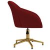 vidaXL Chaise pivotante &agrave; manger Rouge bordeaux Velours