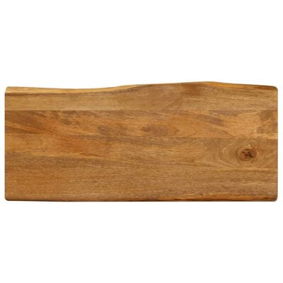 vidaXL Dessus de table 100x40x3,8 cm bord vivant bois massif manguier