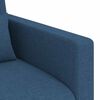 vidaXL Canap&eacute; 120cm 2 pcs Bleu M&eacute;tал