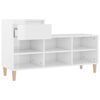 vidaXL Armoire à chaussure Blanc brillant 102x36x60 cm Bois ingénierie