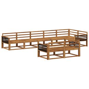 vidaXL Ensemble de canap&eacute;s d'ext&eacute;rieur 8 pcs Naturel