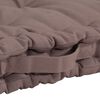 vidaXL Coussins de plancher de palette lot de 5 Taupe Coton