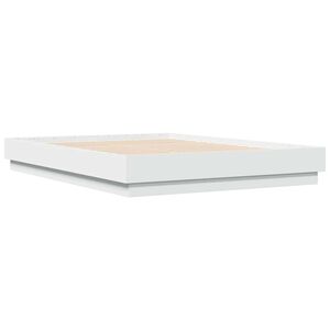 vidaXL Cadre de lit sans matelas blanc 120x190 cm