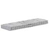 vidaXL Coussins de plancher de palette lot de 2 Coton Gris