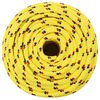 vidaXL Corde de bateau Jaune 14 mm 50 m Polypropyl&egrave;ne