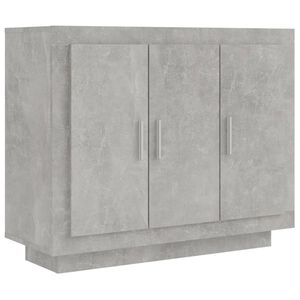 vidaXL Buffet Gris b&eacute;ton 92x35x75 cm Bois d'ing&eacute;nierie