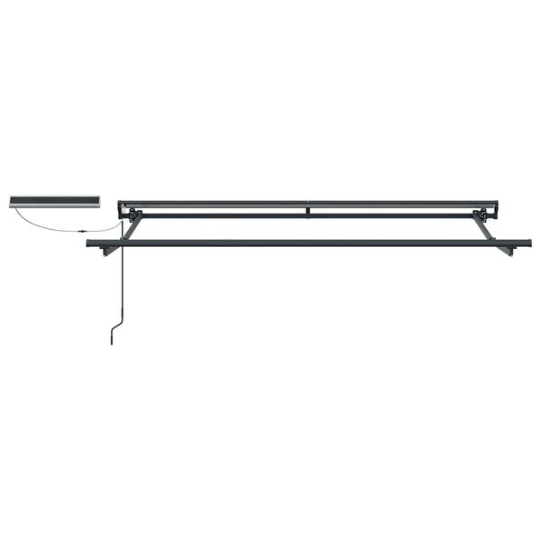 vidaXL Auvent r&eacute;tractable &eacute;lectrique Noir 3 x 2,5 m