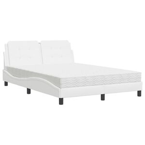 vidaXL Cadre de lit sans matelas Zadar blanc 120x200 cm similicuir