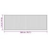 vidaXL Tapis rectangulaire naturel 70x200 cm bambou